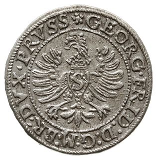 grosz 1597, Królewiec, Neumann 58, Henckel 3176, Slg. Marienburg 1312, v.Schrötter 1297, Voss. 1462,  przyzwoicie zachowany i rzadki