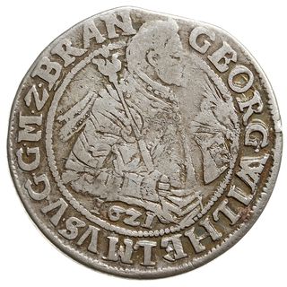 ort 1621, Królewiec, data pod popiersiem, Olding 37d, Slg. Marienburg 1386, Vossberg 1479, rzadki
