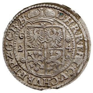 ort 1624, Królewiec, wariant bez znaków mennicy, Olding 41c, Slg. Marienburg 1147, Vossberg 1497,  lekko niecentryczny, ale ładny