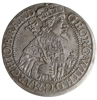 ort 1626, Królewiec, na rewersie znak mennicy w ozdobnym kartuszu, Olding 43b, Slg. Marienburg 1476, Henckel 3257, rzadki rocznik i ładnie zachowany