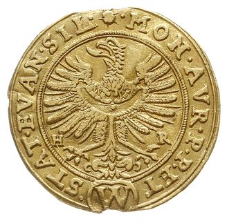 dukat 1635, Wrocław, Aw: Orzeł dolnośląski i nap
