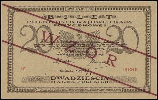 20 marek polskich 17.05.1919, seria IE, numeracj