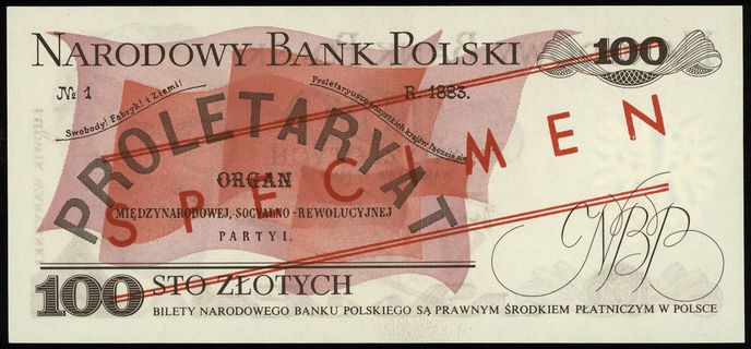 100 złotych 17.05.1976, seria AH, numeracja 0000