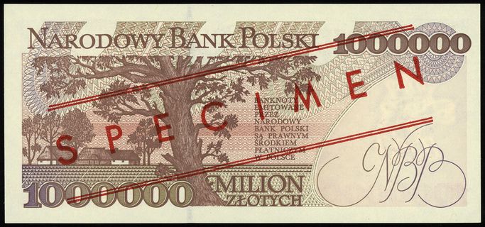 1.000.000 złotych 16.11.1993, seria A, numeracja
