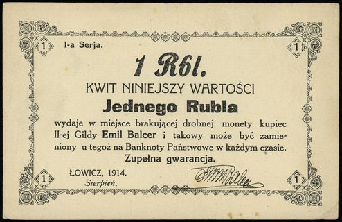 Łowicz, Emil Balcer - kupiec II-ej Gildy, 5, 10,