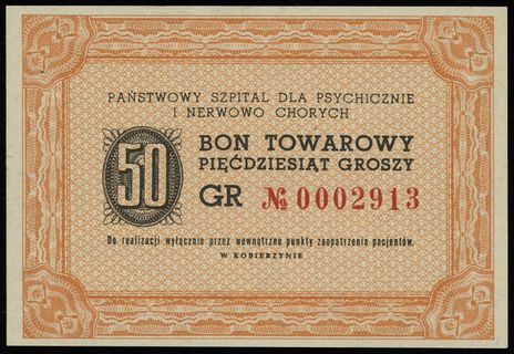 Kobierzyn, 5, 20 i 50 groszy (1957?), numeracje: