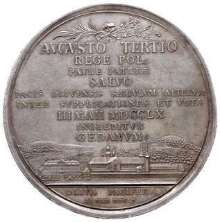 August III, medal z okazji stulecia Pokoju Oliws