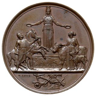 medal autorstwa G. Loos’a z 1868 roku wybity z o
