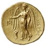 stater ok. 310-297 pne, mennica Abydus?, Aw: Głowa Ateny w hełmie w prawo, Rw: Nike stojąca na wpr..