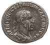 tetradrachma bilonowa 249-251, Antiochia, Aw: Popiersie cesarza w wieńcu w prawo, AYT K Γ ME KY TR..