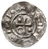denar 985-995, mincerz Mauro (MAO), Aw: Dach kościoła, Rw: Krzyż z kulkami w kątach, Hahn 22f1.5, ..