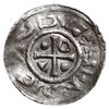 denar 995-1002, Aw: Dach kościoła, Rw: Krzyż z kulkami, klinem i kółkiem w kątach, Hahn 25c4.2, sr..