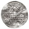 denar 1018-1026, Aw: Dach kościoła, Rw: Napis HEINRICVS wkomponowany w krzyż, Hahn 31d8.1, srebro ..