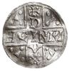 denar 1018-1026, Aw: Dach kościoła, Rw: Napis HEINRICVS wkomponowany w krzyż, Hahn 31d8.1, srebro ..