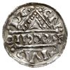 denar 1018-1026, Aw: Dach kościoła, Rw: Napis HEINRICVS wkomponowany w krzyż, Hahn 31d9, srebro 1...