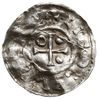 denar 989-995, Aw: Dach kościoła, Rw: Krzyż z kulkami i kółkiem w kątach, Hahn 138a1.19, srebro 1...