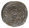 Gniezno, denar jednostronny do 1239; Popiersie z bujną fryzurą na wprost, wokoło ADALBERTVS, Str. ..
