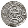 denar z lat 1187-1190, Szczecin, mincerz Eilbert, Aw: Krzyż w czterolistnej rozecie EIILEBERETE,  ..