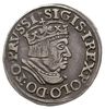 trojak 1536, Gdańsk, odmiana z węższą głową króla, końcówka napisu na awersie PRVSSI, Iger G.36.2...