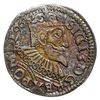 trojak 1596, Poznań, z datą na awersie i rewersie Iger P.96.6.a (R5), bardzo rzadki typ monety