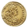 1/4 dukata 1743, Drezno, Aw: Popiersie i napis, Rw: Tarcza herbowa i napis, złoto 0.87 g, Kahnt 52..