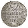 1/24 talara (grosz) 1754, Drezno, z hakiem pod datą i inicjałami FWôF, Kahnt 580, Merseb 1762, Koh..