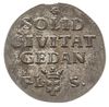 szeląg 1766 F.L.S., Gdańsk, mały monogram, srebro, Plage 488, Berezowski 1.25 zł, piękny egzemplarz