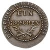 1 grosz 1812, Gdańsk, odbitka w srebrze 1.92 g, 