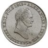5 złotych 1832, Warszawa, Plage 41, Bitkin 989, Berezowski 7.50 zł, awers monety przetarty, ale  d..