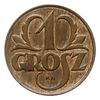 1 grosz 1923, Kings Norton, litery KN pod napisem GROSZ, brąz 1.50 g, Parchimowicz P-101.a, wybito..