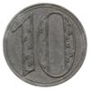 10 fenigów 1920, Gdańsk, odmiana z dużą cyfrą 10