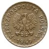 1 złoty 1949, Warszawa, Parchimowicz 212.a, miedzionikiel, wyśmienity