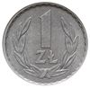 1 złoty 1967, Warszawa, aluminium, Parchimowicz 213.d, rzadki rocznik, moneta w pudełku NGC MS64, ..