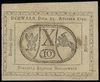 10 groszy miedziane 13.08.1794, Lucow 40 (R1), Miłczak A9a, zabrudzony papier, ale przyzwoity stan..