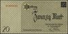 20 marek 15.05.1940, numeracja 000354, papier ze znakiem wodnym, na marginesie stempel ENTWERTET, ..