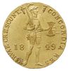 dukat 1849, Utrecht, Delm. 1214, Sch. 563, Fr. 344, złoto 3.49 g, pięknie zachowany