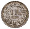 1 frank 1850 A, Paryż, HMZ 2-1203.a, piękny egzemplarz z ładną kolorową patyną