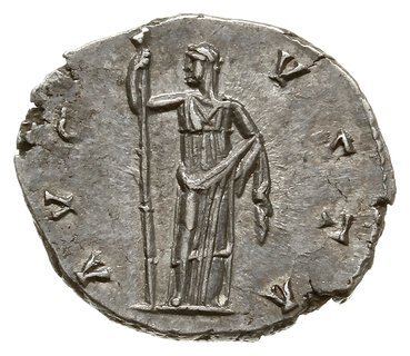 denar po 141, Rzym; Aw: Popiersie cesarzowej w d