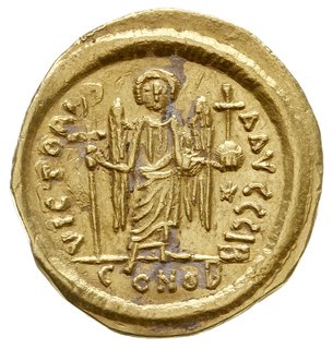 solidus 538-542, Konstantynopol; Aw: Popiersie c