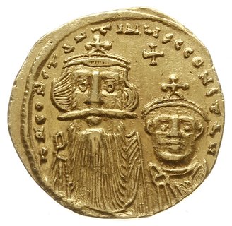 solidus 654-659, Konstantynopol; Aw: Popiersia o