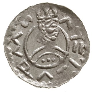 denar królewski 1086-1092; Aw: Popiersie króla w
