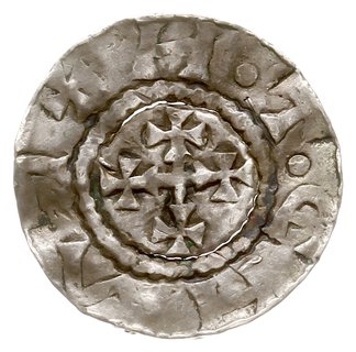 naśladownictwo denara krzyżowego z XI w.; Aw: Cz