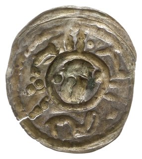 brakteat z lat 1201-1241; Głowa księcia na wpros