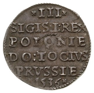 trojak 1536, Elbląg, odmiana z napisem ELBINK