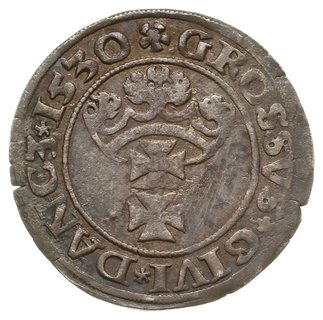 grosz 1530, Gdańsk, pierwszy grosz gdański; PN.1