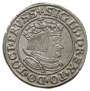 grosz 1534, Toruń, na awersie końcówka napisu ..