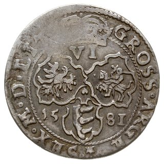 szóstak 1581, Wilno, ze znakiem menniczym pomięd