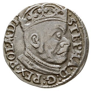trojak 1583, Olkusz, odmiana z literami I-D przedzielonymi herbem Przegonia