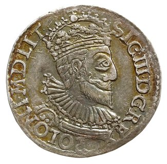 trojak 1592, Olkusz, mała głowa króla i skrócona data 9Z na rewersie