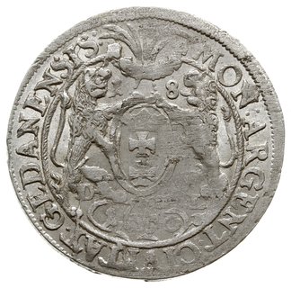 ort 1660, Gdańsk, popiersie króla bez rękawa; CN